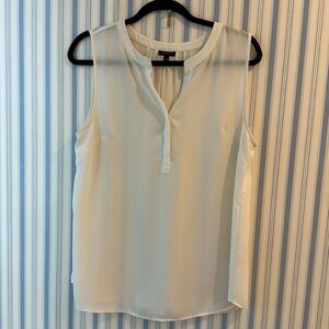 Talbots cream shell top